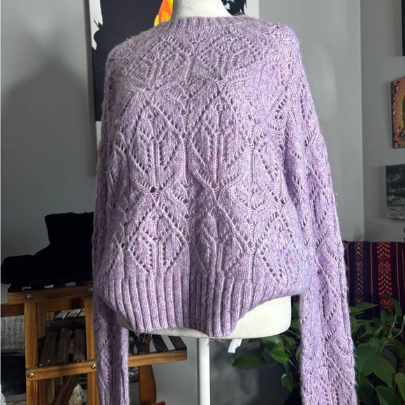 Casa Cabana Lavender Knit Sweater - Picture 7 of 10